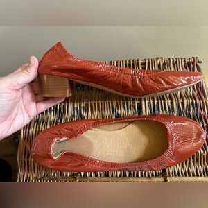 Anthropologie Red Heeled Shoes